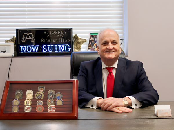 Richard J. Head in his office